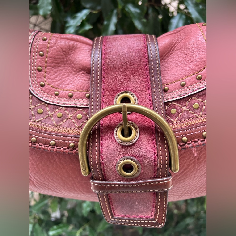 SOLD—-Coach Soho Punch Pink - Picture 5 of 13